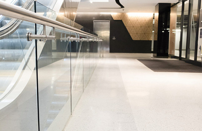 New shopping centre, THE MARC, installs highly decorative terrazzo flooring