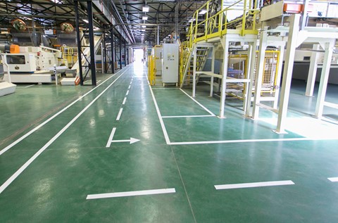 Emerald Green Epoxy Finish Installed in Philip Morris’ New Plant