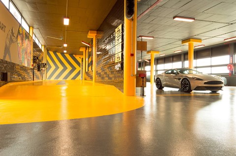 Colourful and Creative Floors Applied at Machine WashWorx