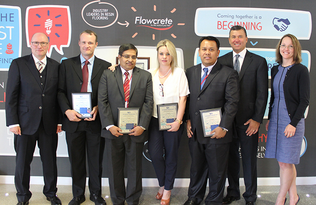 RPM President Awards Flowcrete’s High-Fliers for Collaborative Value Creation.